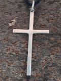 Kreuz 21 mit Schlangenkette - Silber