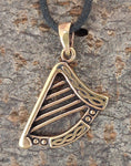 Anhänger 177 Keltische Harfe - Bronze