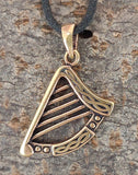Anhänger 177 Keltische Harfe - Bronze