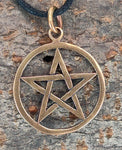 Anhänger 32 Pentagramm - Bronze