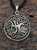 Lebensbaum 100 mit Korbkette - Silber