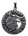 Anhänger 353 Wolfskopf - Silber