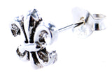 Ohrstecker 35 Fleur-de-Lys - Silber