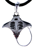Rochen 374 mit Schlangenkette - Silber