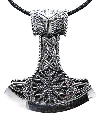 Kombi 379 Thorshammer mit Königskette - Silber