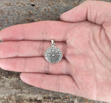 Wikinger Kompass 285 mit Schlangenkette - Silber