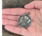 Anhänger 294 Odin mit Raben - Silber
