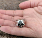 Ring Totenkopf, Gr. 56-74 (tk10) - Silber