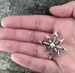 Chaosstern 59 mit Schlangenkette - Silber