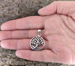 Lebensbaum 85 mit Schlangenkette - Silber