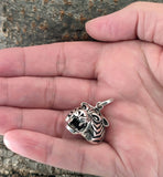 Tiger 344 mit Schlangenkette - Silber