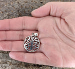 Lebensbaum 87 mit Schlangenkette - Silber