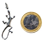 Echse 3 mit Schlangenkette - Silber