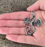 Anhänger 20 E Drache - Edelstahl