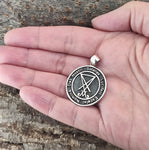 Siegel Luzifers 57 mit Schlangenkette - Silber