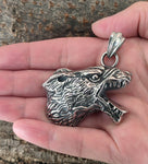 Wolfskopf 30 C mit Königskette - Edelstahl