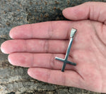Kreuz 134 mit Panzerkette - Edelstahl