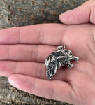 Anhänger 30 A Wolfskopf - Edelstahl