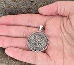Wolfskopf 394 mit Schlangenkette - Silber