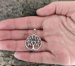 Lebensbaum 165 mit Korbkette - Silber