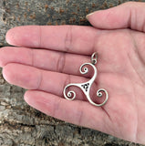Triskele 163 mit Schlangenkette - Silber