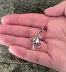 Frosch 4 mit Schlangenkette - Silber
