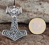 Kombi 77 Thorshammer mit Königskette - Silber