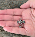 Anhänger 9 Drache - Silber