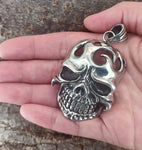 Totenkopf 94 mit Königskette - Edelstahl
