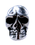 Bartperle Totenkopf 4mm - Edelstahl