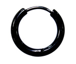 Klappcreole schwarz 12mm - Edelstahl