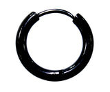 Klappcreole schwarz 12mm - Edelstahl