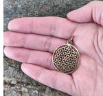Anhänger 85 Blume des Lebens - Bronze