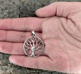 Lebensbaum 249 mit Schlangenkette - Silber
