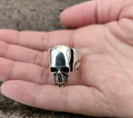 Ring Totenkopf, Gr. 62-74 (tk8) - Silber