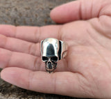 Ring Totenkopf, Gr. 62-74 (tk8) - Silber