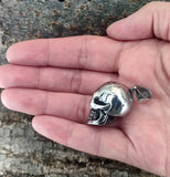 Totenkopf 85 A mit Königskette - Edelstahl