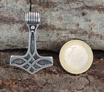 Anhänger 73 Thorshammer - Silber