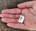 Anhänger 299 Fehu - Silber