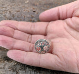 Ring Lebensbaum, Gr. 48-66 (lb3) - Silber