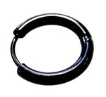 Klappcreole schwarz 12mm - Edelstahl