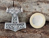 Kombi 148 Thorshammer mit Königskette - Silber