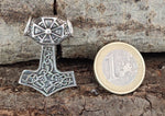 Thorshammer 151 mit Königskette - Silber
