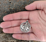 Anhänger 398 Tyr mit Fenrir - Silber