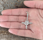 Kreuz 134 mit Schlangenkette - Silber
