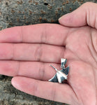Rochen 316 mit Schlangenkette - Silber