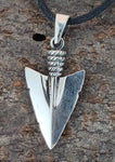 Pfeilspitze 357 mit Korbkette - Silber