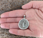 Lebensbaum 83 mit Schlangenkette - Silber