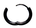 Klappcreole schwarz 12mm - Edelstahl