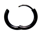 Klappcreole schwarz 12mm - Edelstahl